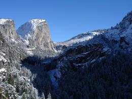 Liberty Cap above shadowy Vernal Fall