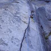 Leading off El Cap Spire