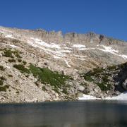 Alpine Lake at mid-point of approach