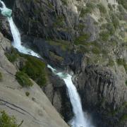 Middle Cascade of Yosemite Falls from OMG Point